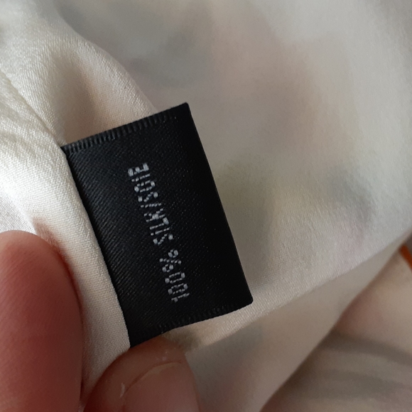 Lafayette rainbow polka dot silk wrap blouse size 14 - Picture 8 of 10